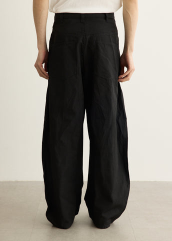 Polyester Serge Garment Treated Pants