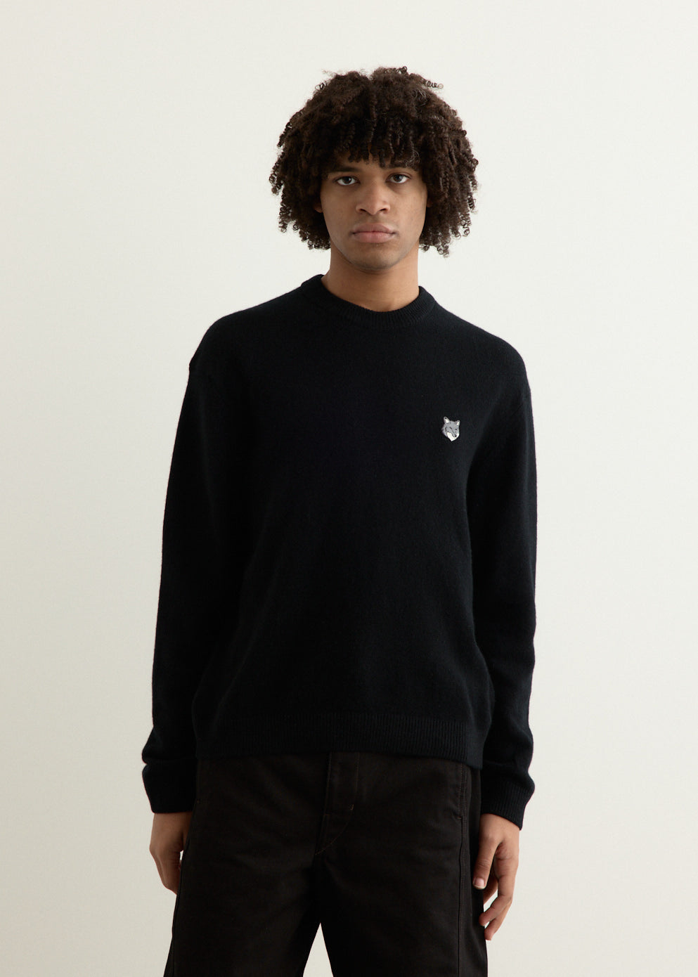 Grey Fox Head Patch Comfort Jumper