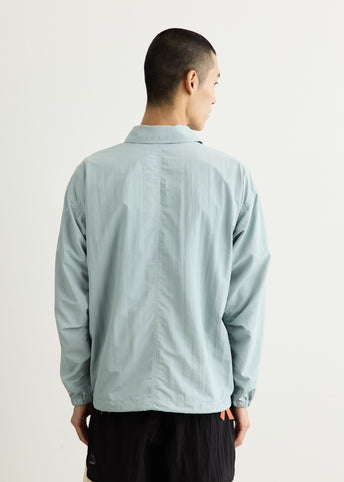 Crinkled Nylon Shirt Jacket