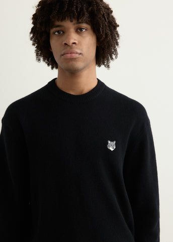 Grey Fox Head Patch Comfort Jumper