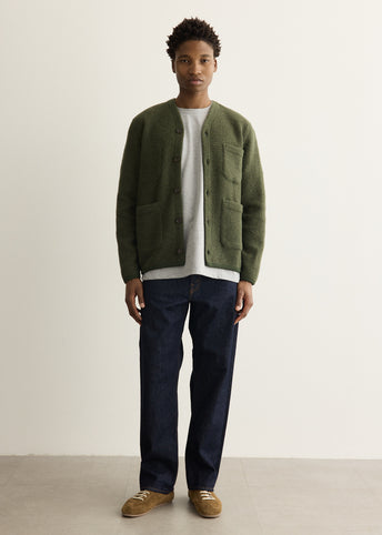 Wool Fleece Cardigan