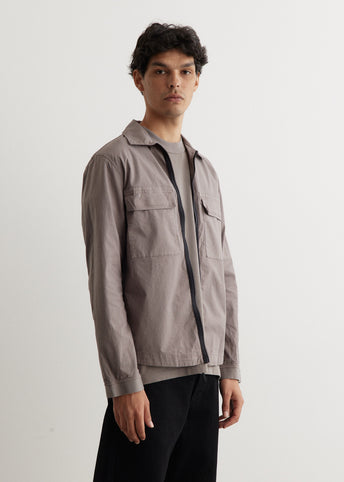 Cotton Ripstop Garment Dyed Overshirt