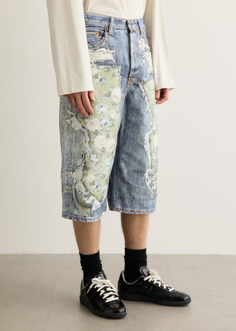 Judda Denim Floral Shorts
