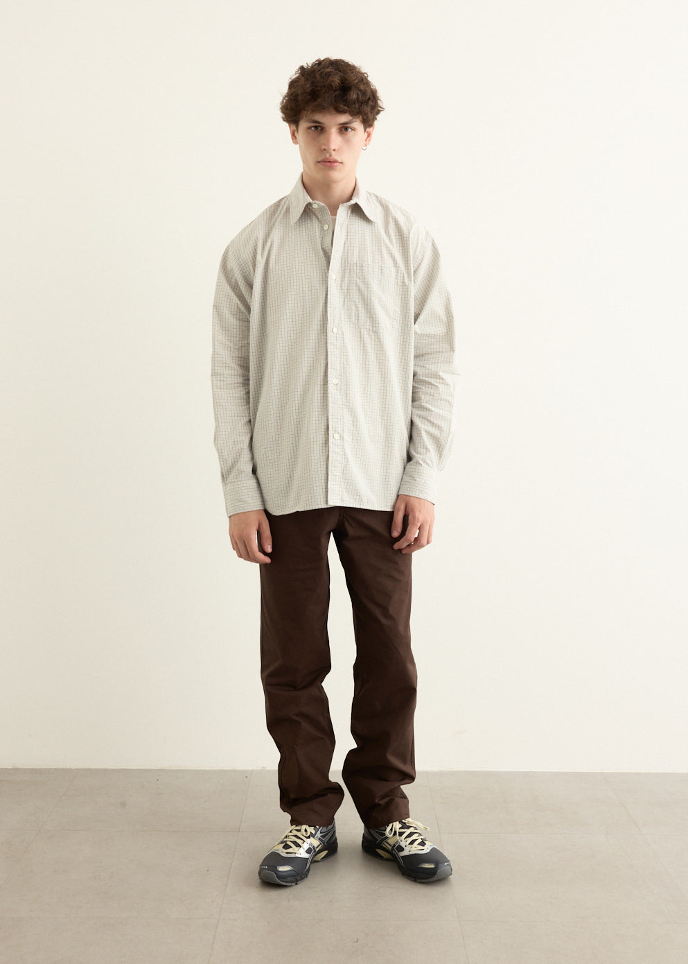 Mo Oversize Poplin Check Shirt