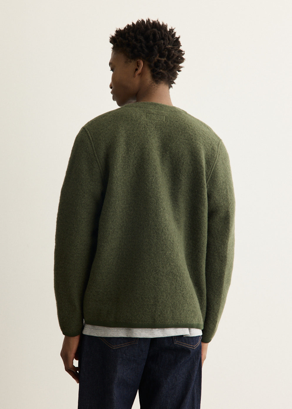 Wool Fleece Cardigan