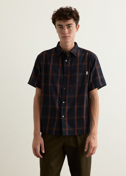 【オフホワイト（15）】Bruce Ombre Check SS Shirt Bruce Ombre Check Short Sleeve Shirt