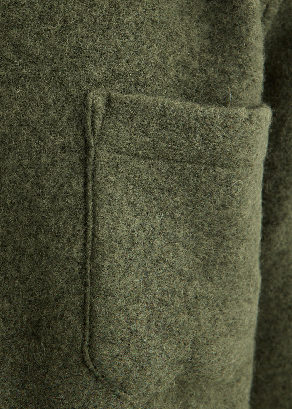 Wool Fleece Cardigan