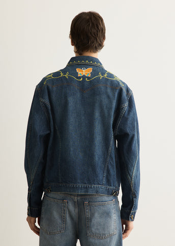 Papillon Emb. Jean Jacket - 12oz Denim