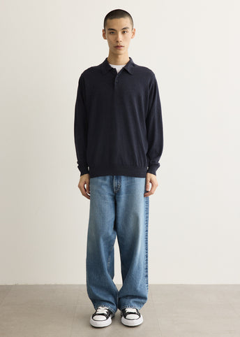 Contempo Silk Linen Knit Polo