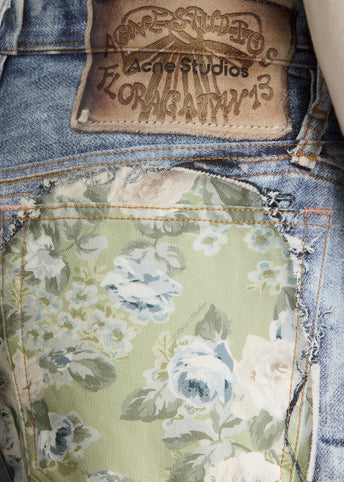 Judda Denim Floral Shorts