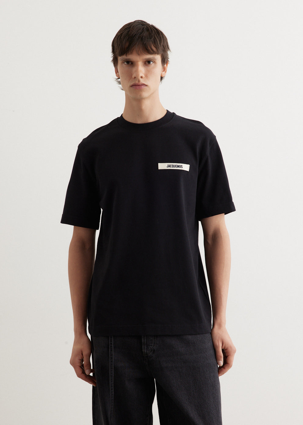 Jacquemus - Le T-Shirt Gros Grain - Tshirt logo,Specials : American Fashion Style Bags On Sale Jacquemus - Le T-Shirt Gros Grain - Tshirt logo,Specials : American Fashion Style Bags On Sale