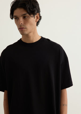 Cotton Mesh Short-Sleeve T-Shirt