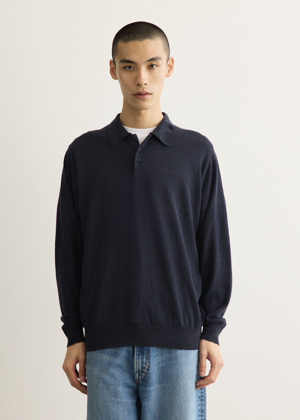 Contempo Silk Linen Knit Polo