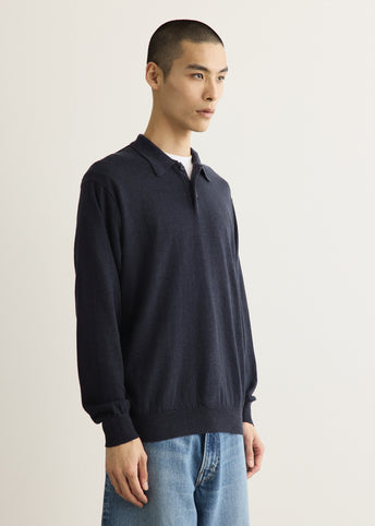 Contempo Silk Linen Knit Polo