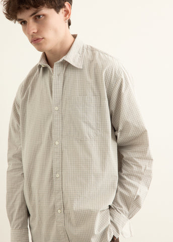 Mo Oversize Poplin Check Shirt