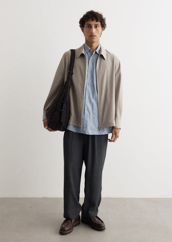 Front Zip Shirt Blouson