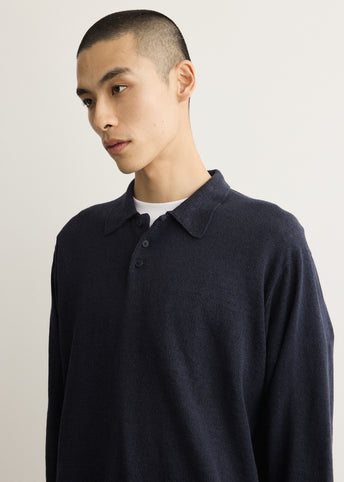 Contempo Silk Linen Knit Polo