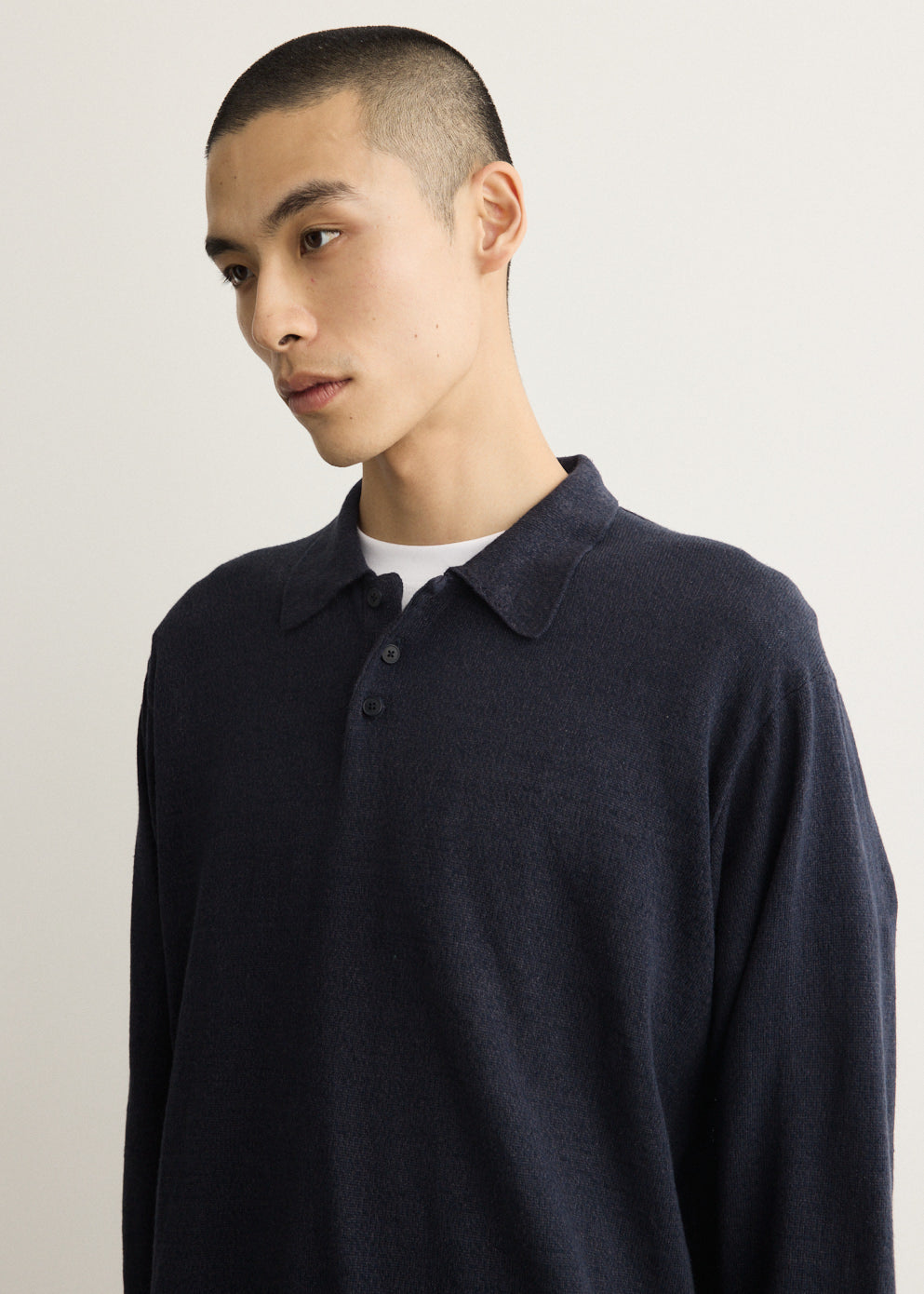 Contempo Silk Linen Knit Polo