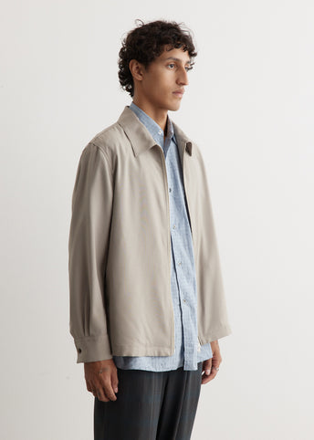Front Zip Shirt Blouson