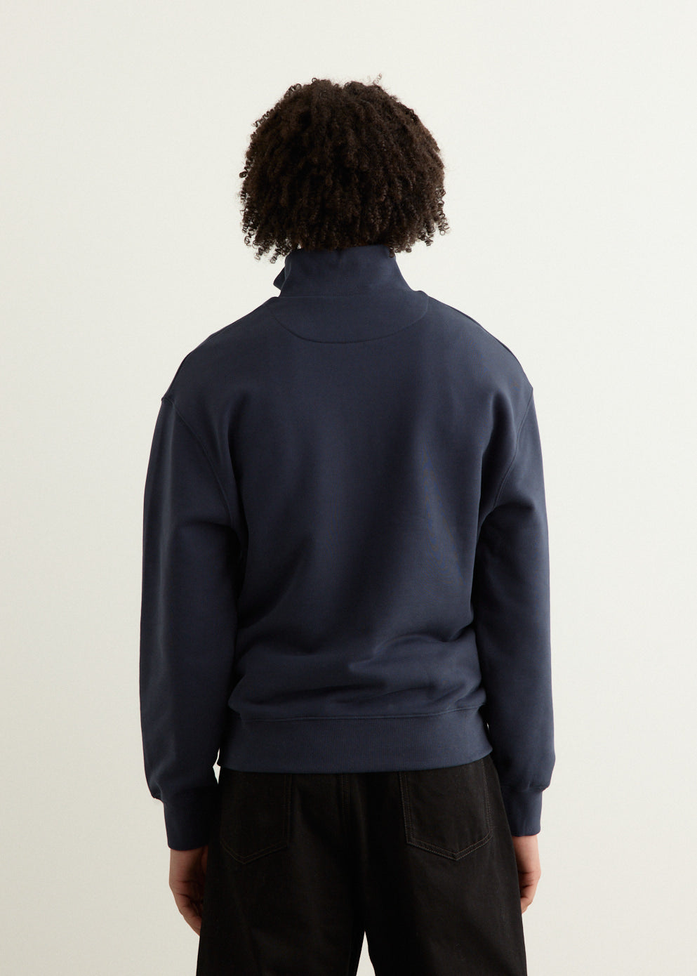 Grey Fox Head Patch Comfort Half Zipped Sweatshirt