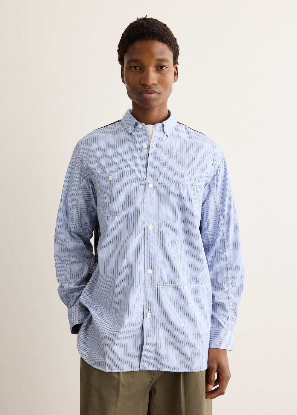 Stripe and Check Shirt