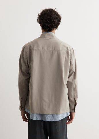 Front Zip Shirt Blouson