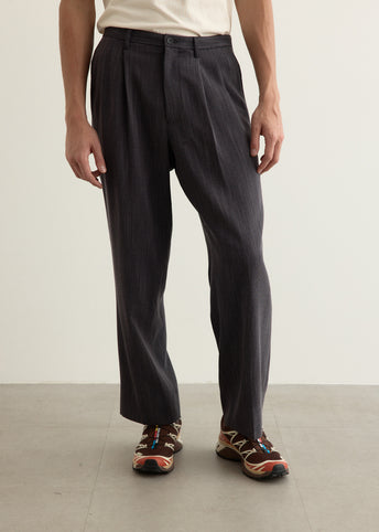 George Tweed Two Tuck Pants