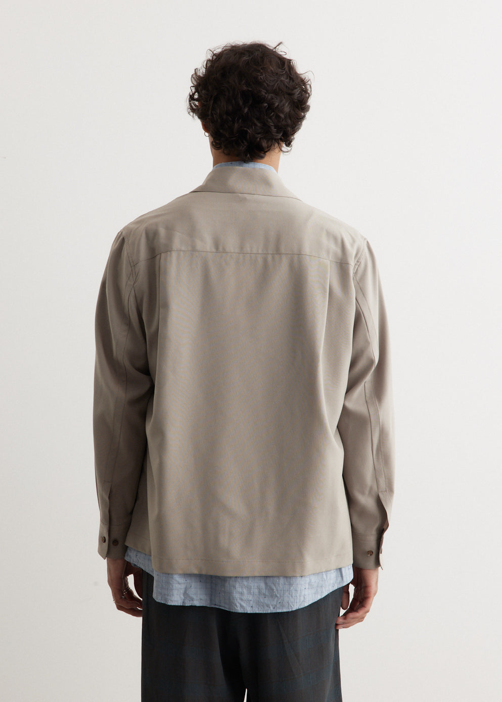 Front Zip Shirt Blouson