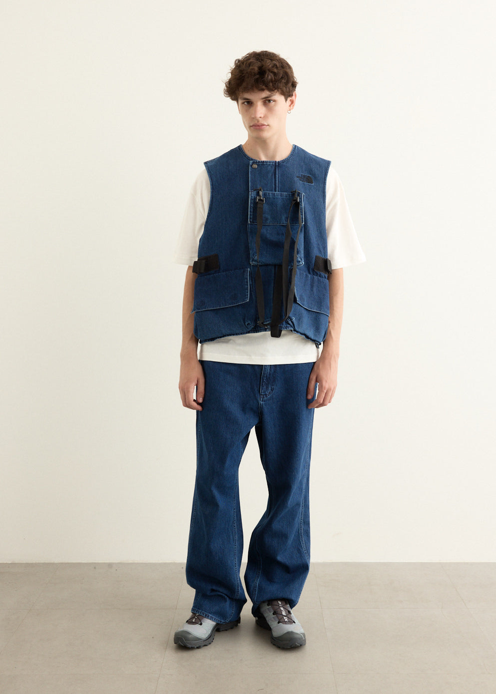 Triple Side Seam Denim Pants