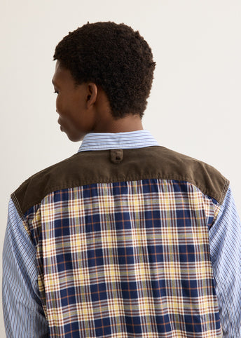 Stripe and Check Shirt