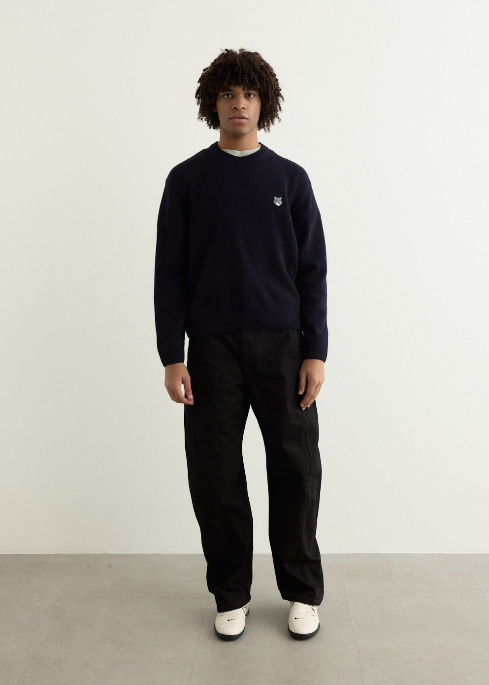 Grey Fox Head Patch Comfort Jumper