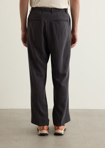 George Tweed Two Tuck Pants