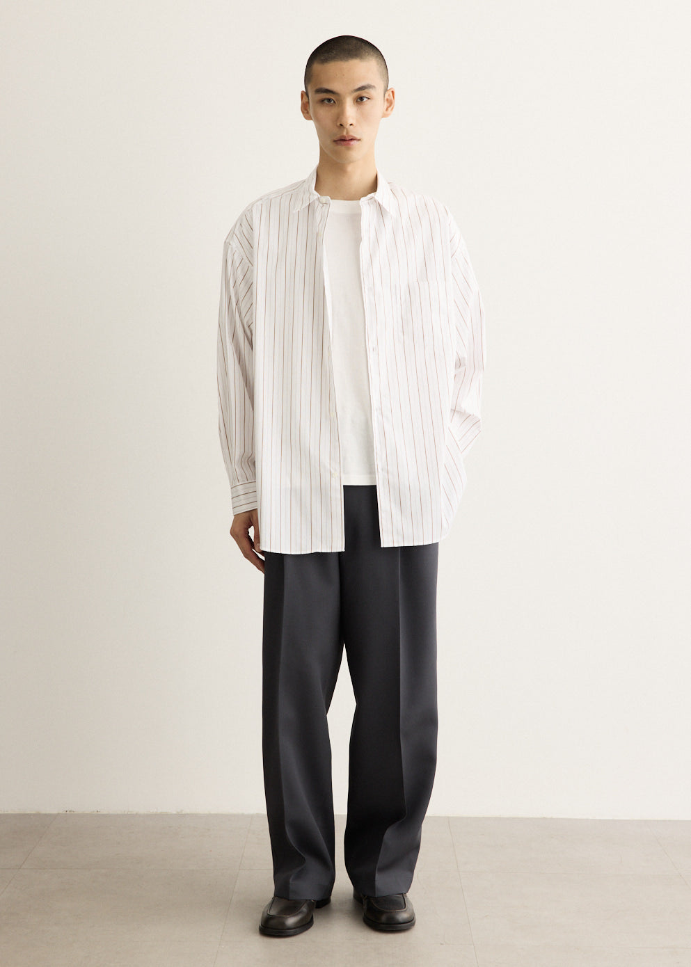 Scale Off Wool Wide Slacks
