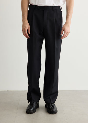 Bluefaced Wool Two Tuck Slacks