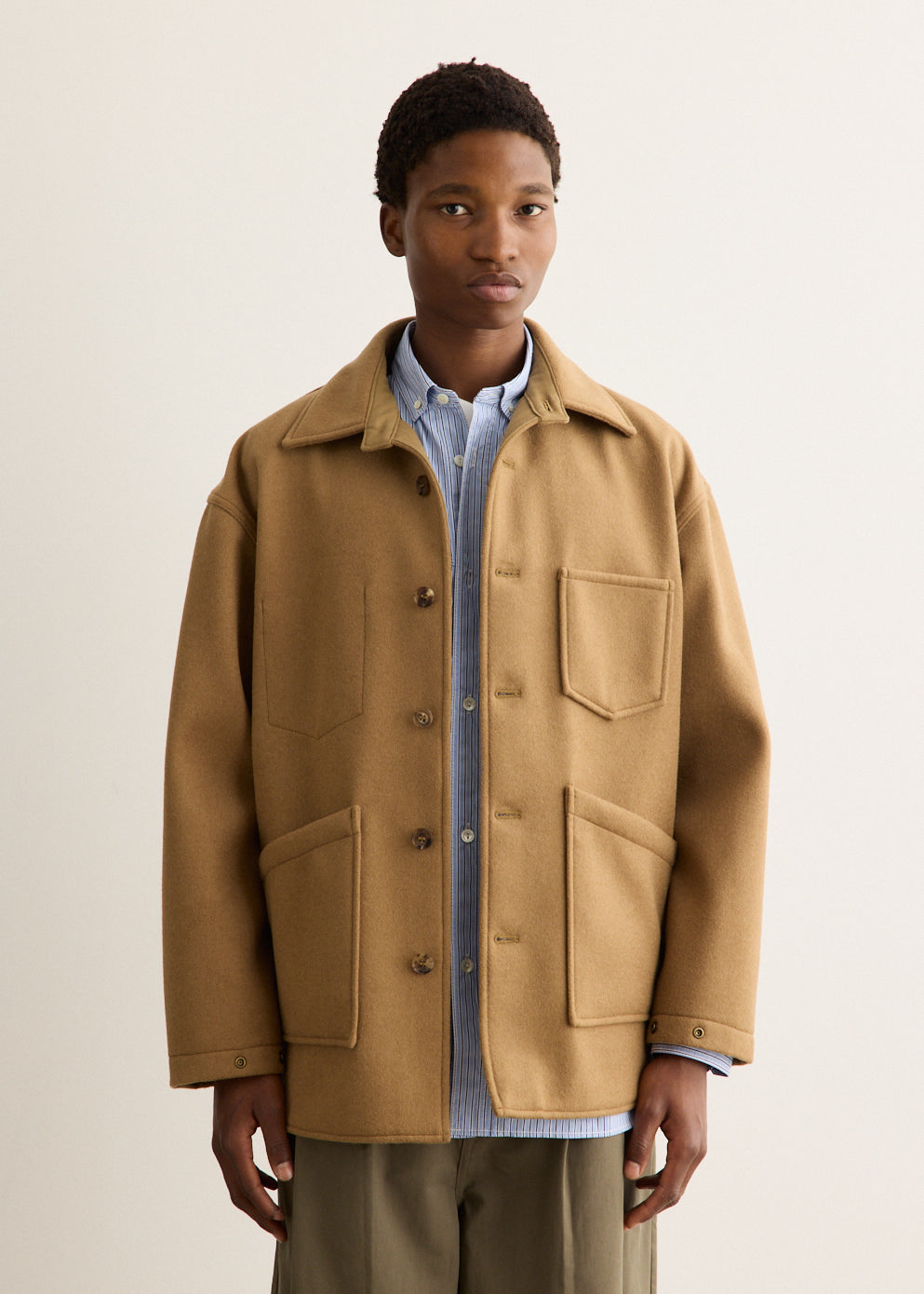 Wool Bonding Shirt Jacket