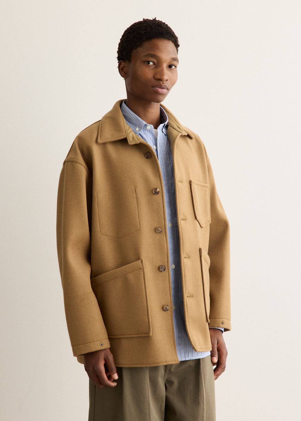Wool Bonding Shirt Jacket
