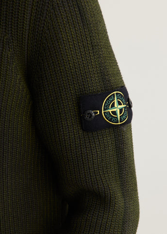 Fisherman's Rib Organic Cotton Two-Colour Spray Jumper