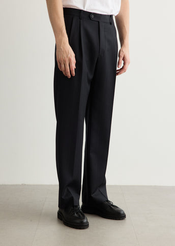 Bluefaced Wool Two Tuck Slacks