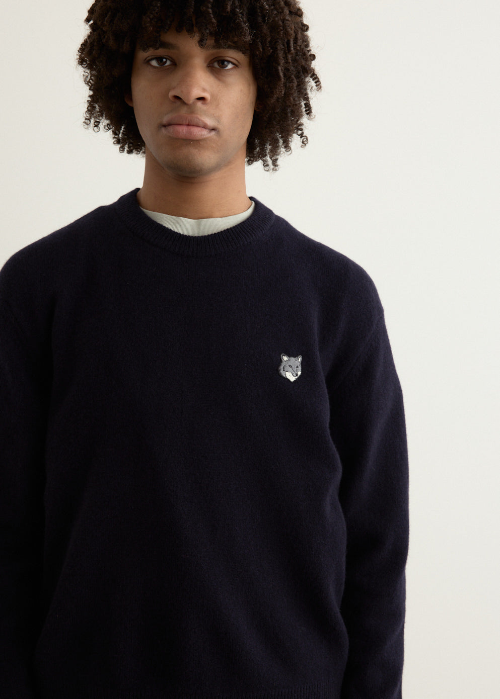 Grey Fox Head Patch Comfort Jumper