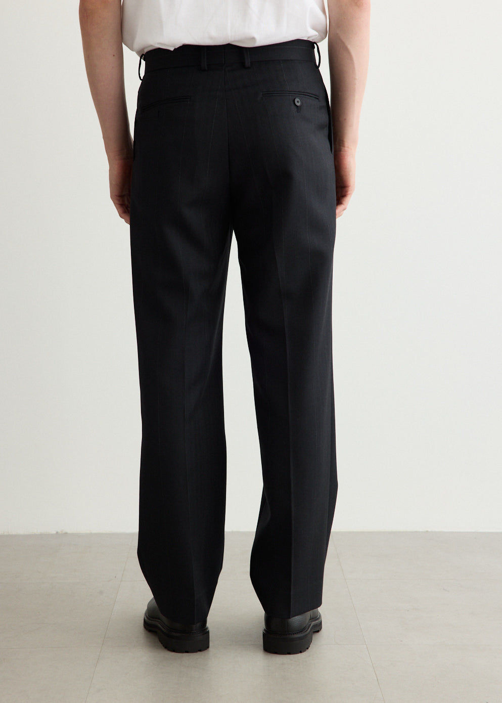 Bluefaced Wool Two Tuck Slacks