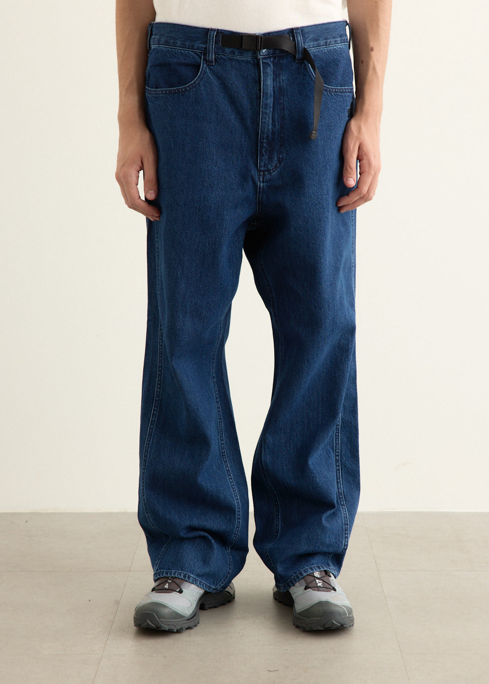 Triple Side Seam Denim Pants