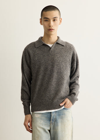 Cashmere Nep Knit Polo
