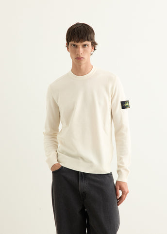 Reverse Stitch Detail Crewneck Knit