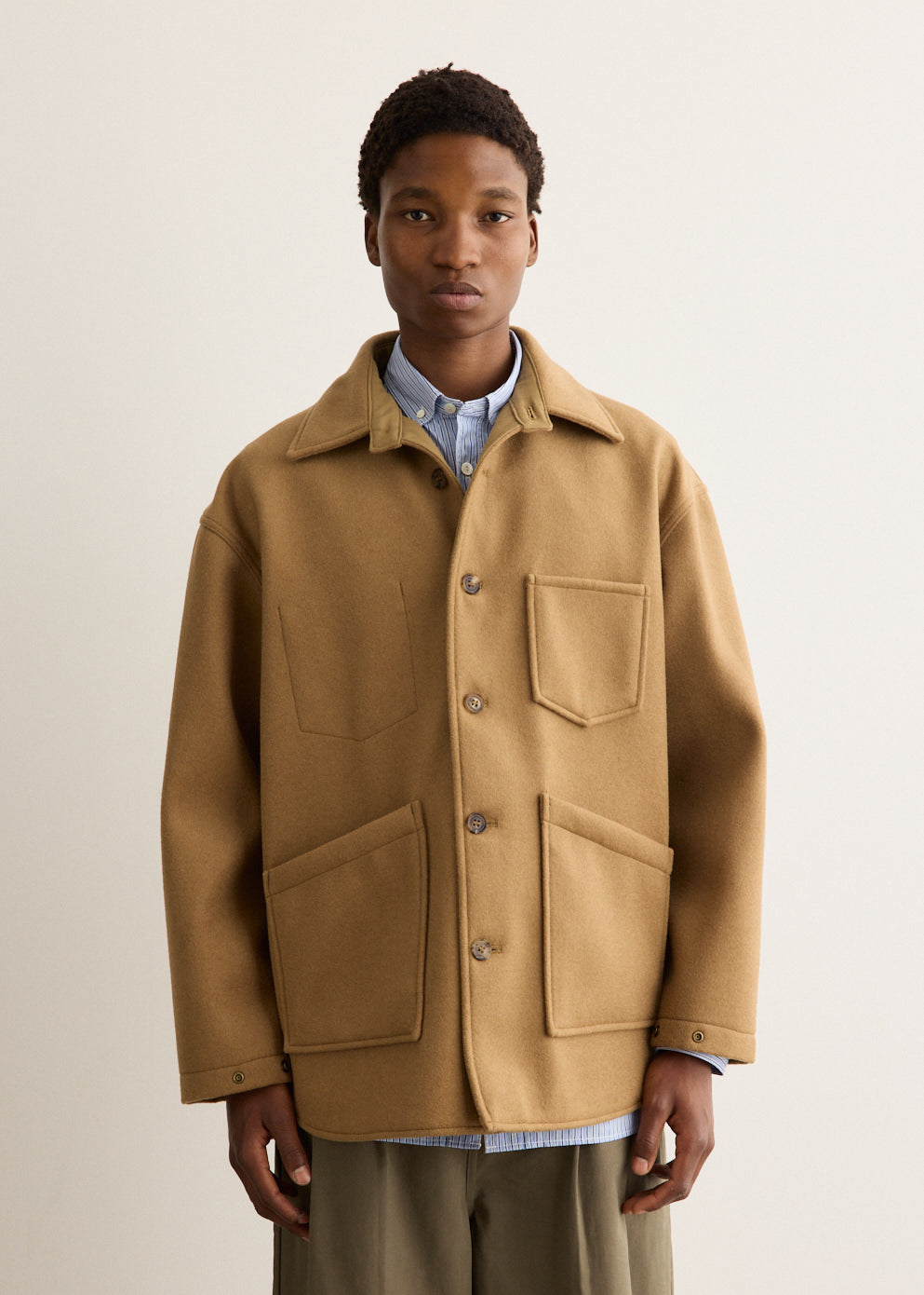 Wool Bonding Shirt Jacket