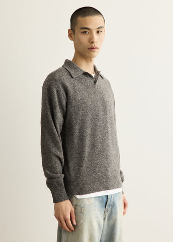 Cashmere Nep Knit Polo