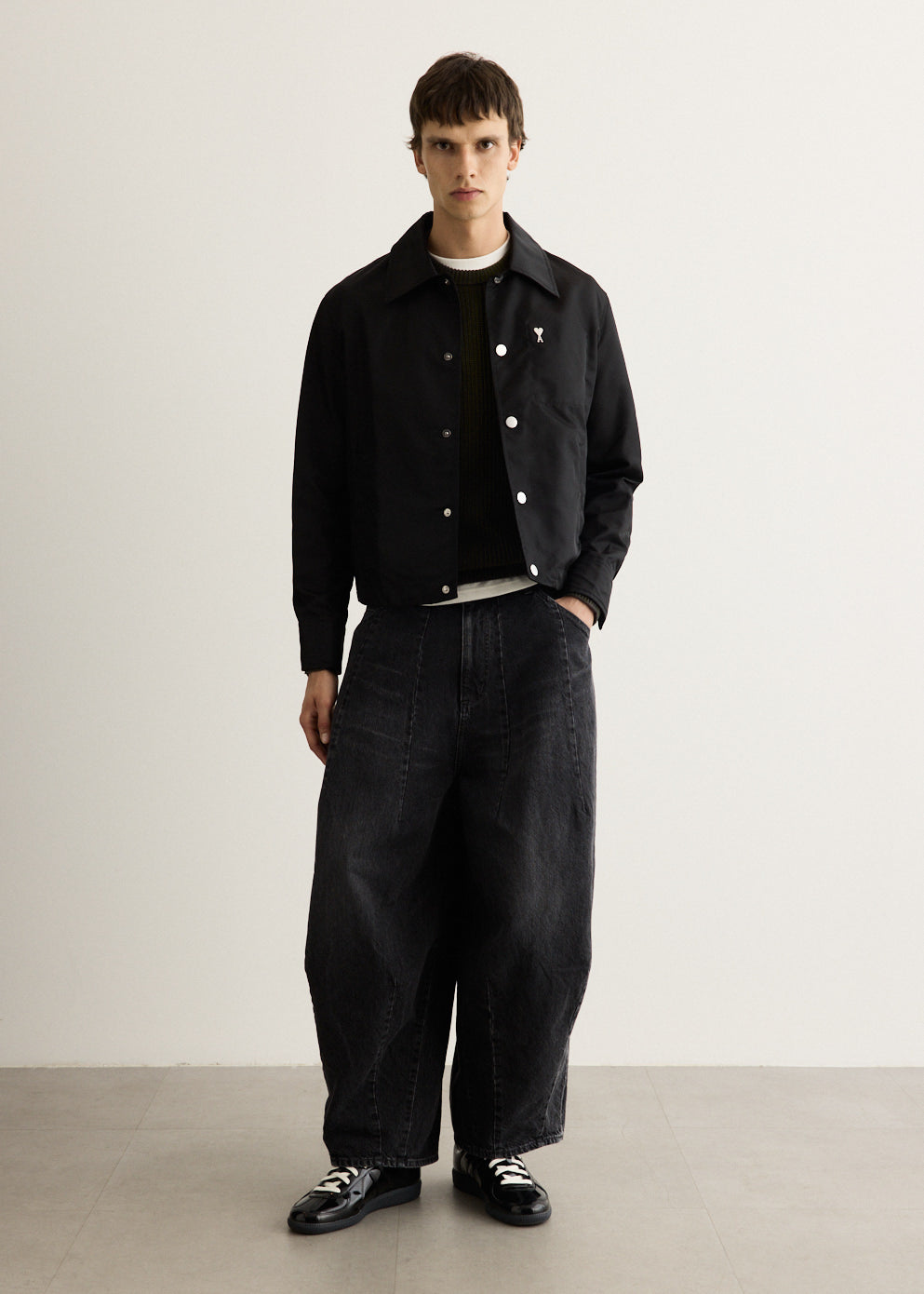 Ami De Coeur Stud Buttoned Jacket