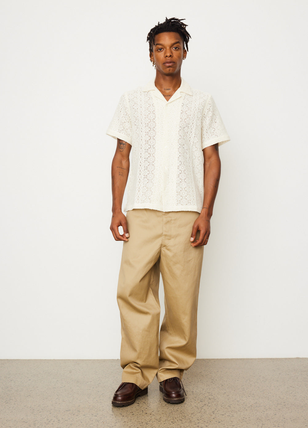 Canty Cotton Mesh Shirt