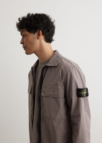 Cotton Ripstop Garment Dyed Overshirt