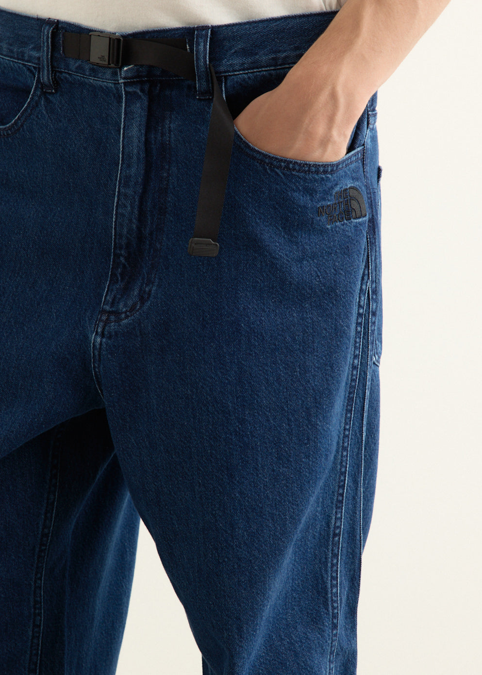 Triple Side Seam Denim Pants