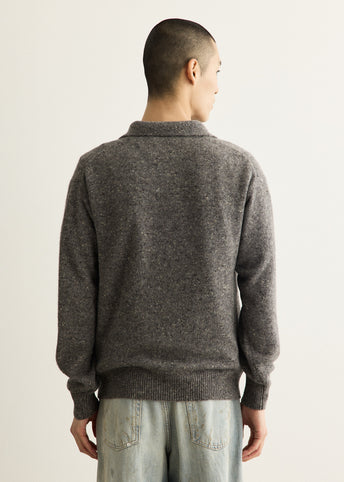 Cashmere Nep Knit Polo